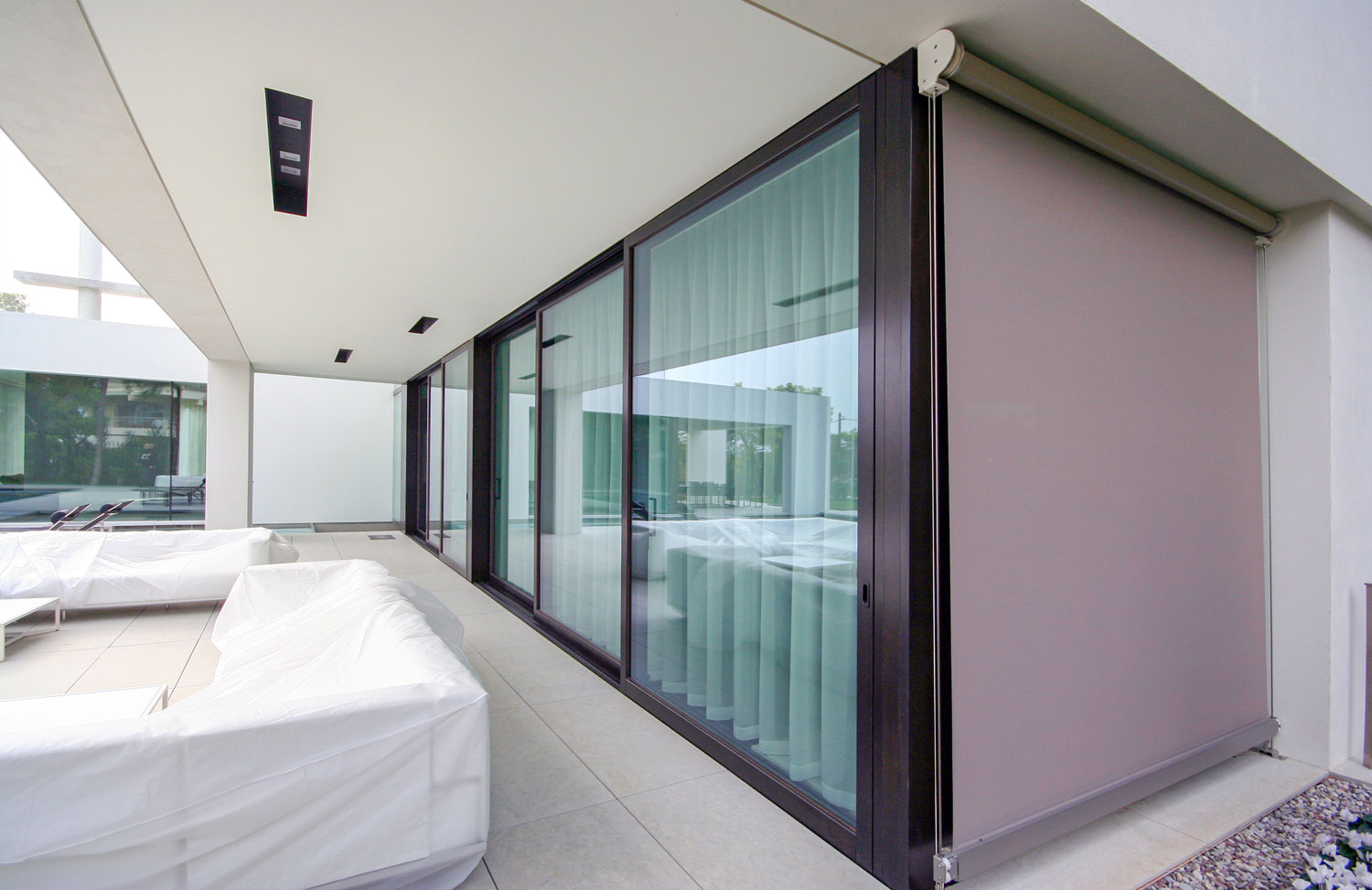 Custom lift-and-slide doors