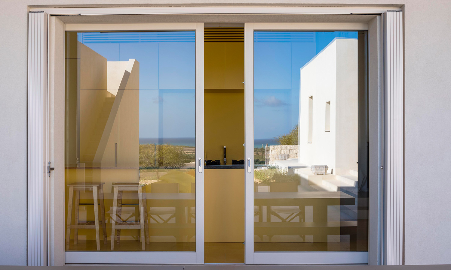 Custom lift-and-slide doors
