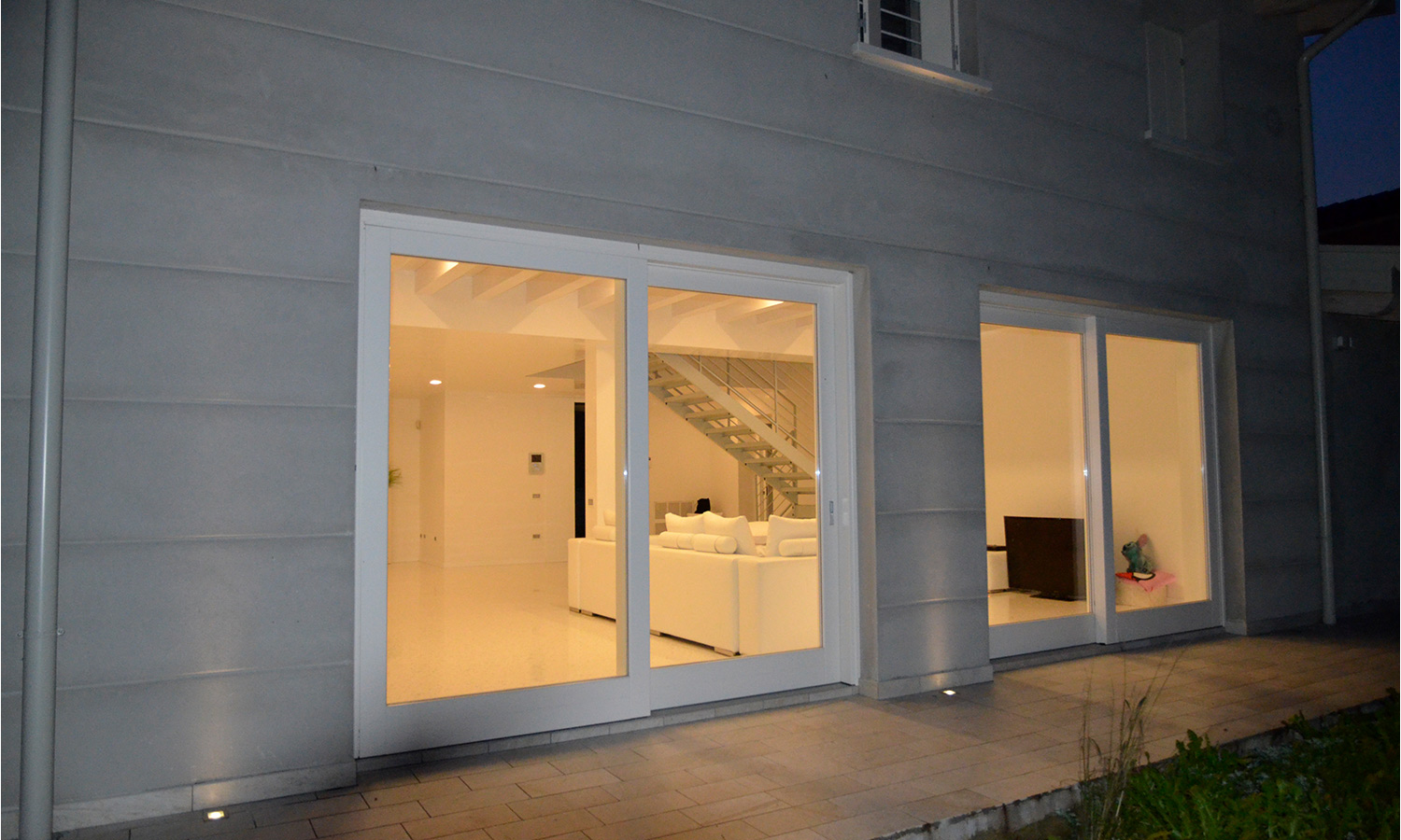 Custom lift-and-slide doors