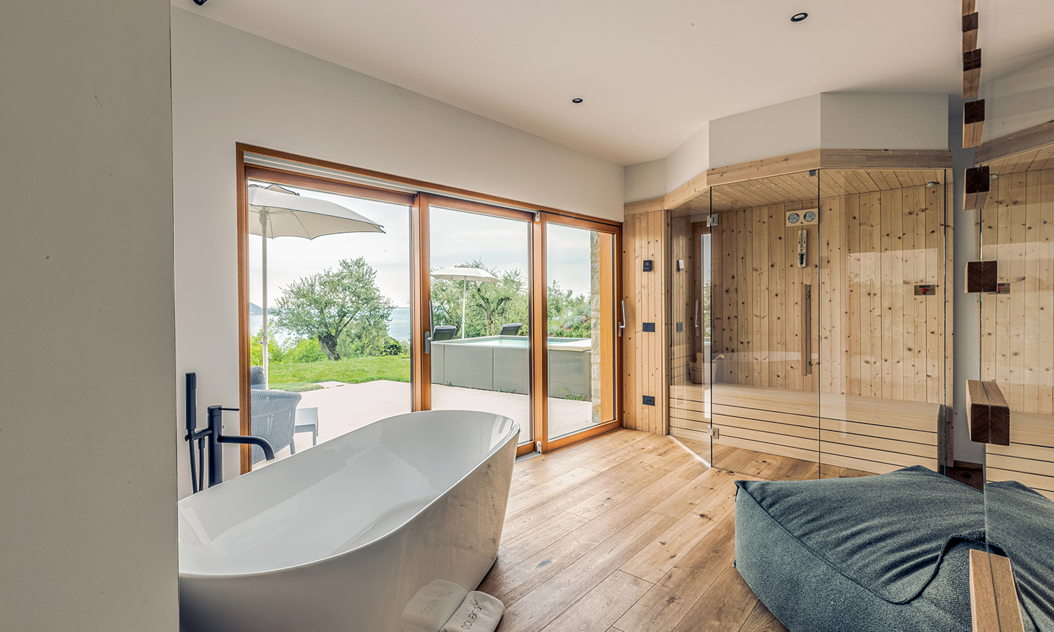 Custom lift-and-slide doors