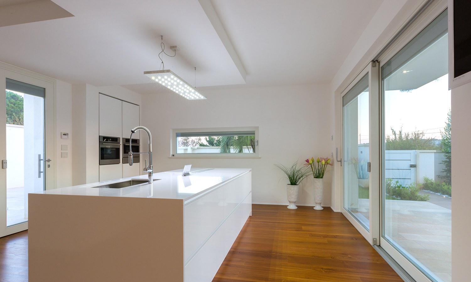 Custom lift-and-slide doors