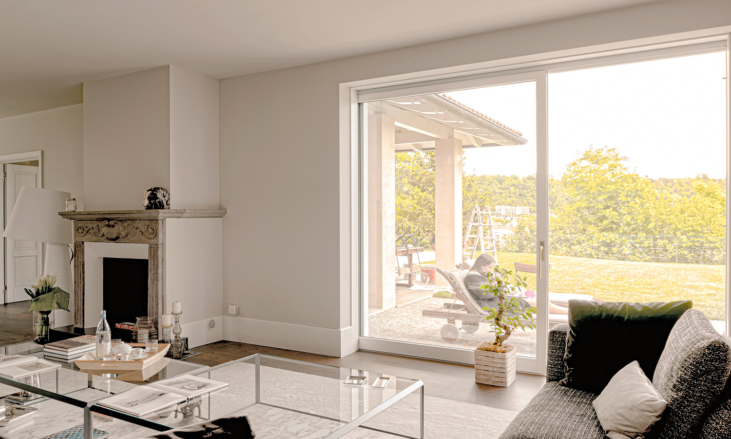 Custom lift-and-slide doors